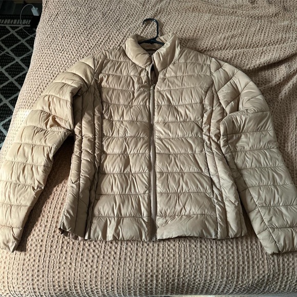 Love Tree Beige Puffer Jacket - Picture 1 of 3